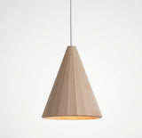 Vanamo Faceted Wood Pendant Light